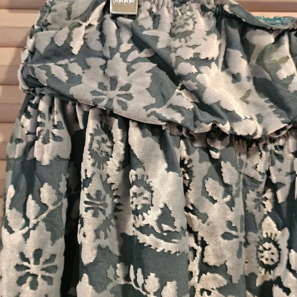 Free People Intimately Snow Angel Micro Lounge Burnout Velvet Floral Shorts L - Picture 4 of 11